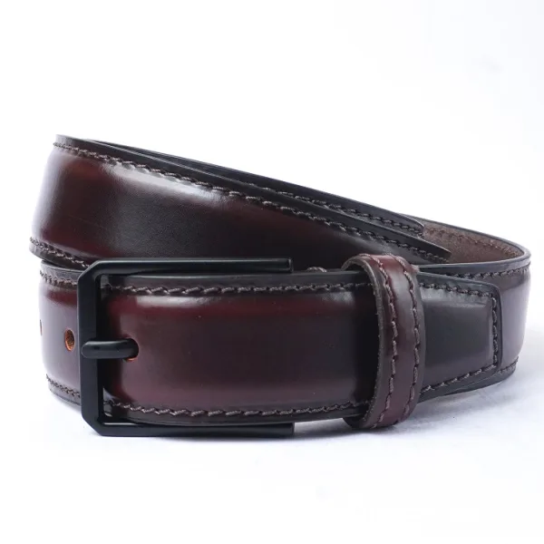 Volere Leathers Brown Oil Pull-up Profile Belt