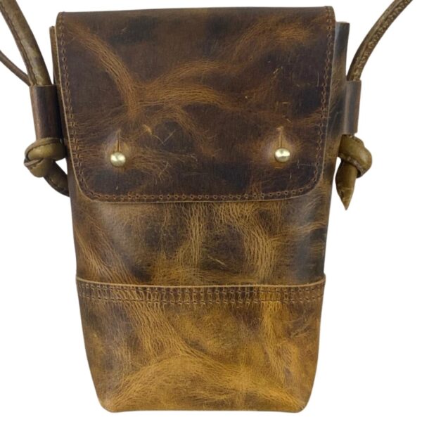 Volere Leathers Handmade Leather Mobile Sling Bag